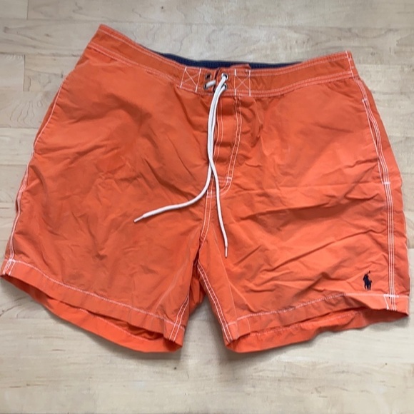 Polo Ralph Lauren Orange Swim Trunks - Picture 1 of 6